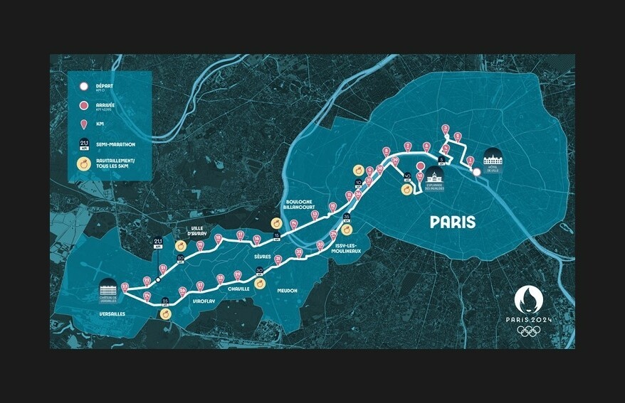 parcours marathon pour tous paris 2024