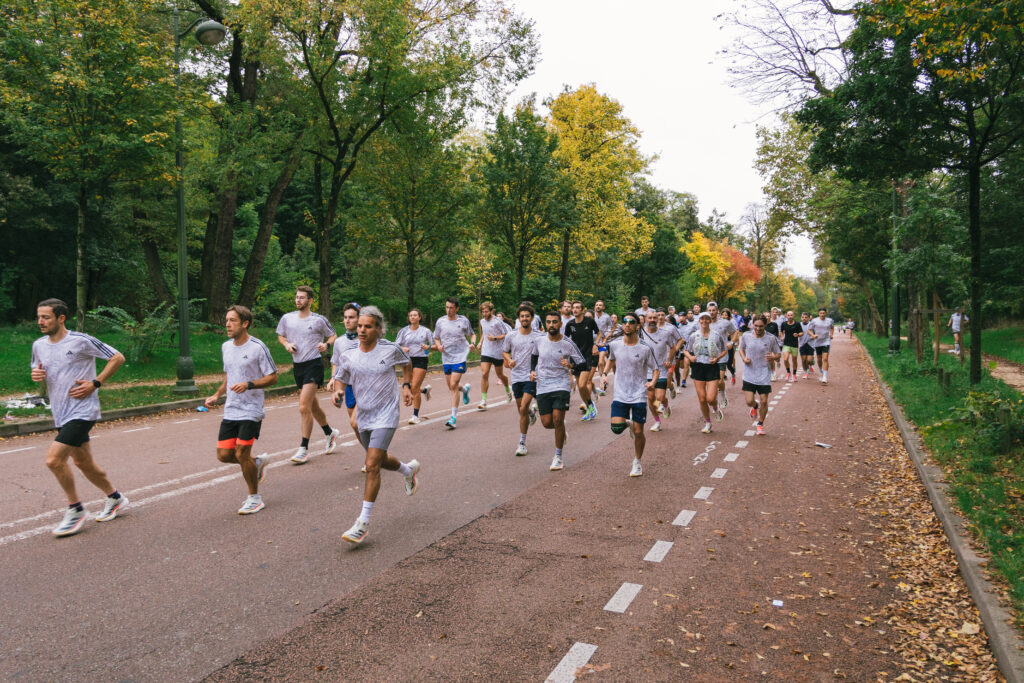 course à pied dans les bois