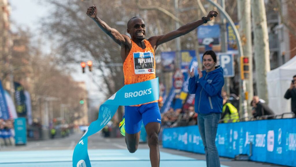 Record du monde semi-marathon Kiplimo