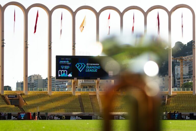 Le stade de Monaco à l'occasion du meeting Herculis / Diamond League
