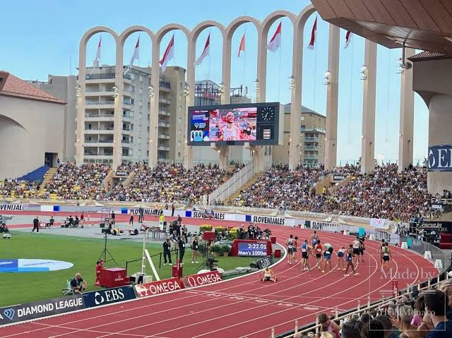 Le stade de Monaco à l'occasion du meeting Herculis / Diamond League