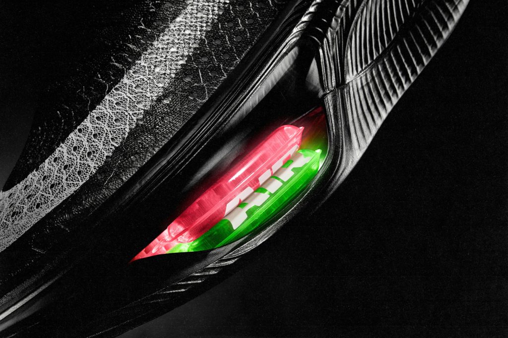 les bulles d'air sous une paire de chaussures de running